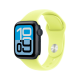 Apple Watch SE 3, 40 мм, Черный/Неоново-желтый, Sport Band
