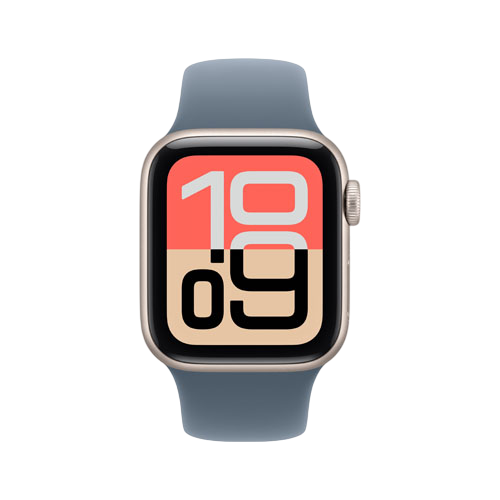Apple Watch SE 3, 44 мм, Сияющая звезда/Якорный синий, Sport Band
