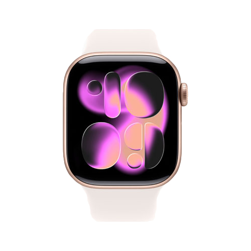 Apple Watch Series 11, 42 мм, Розовое золото/Легкий румянец, Sport Band