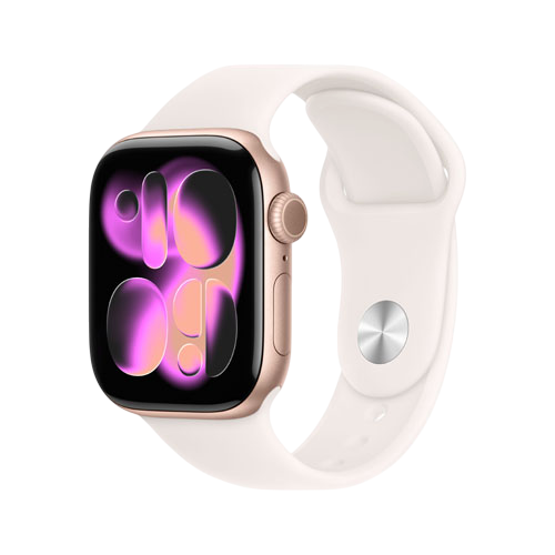 Apple Watch Series 11, 42 мм, Розовое золото/Легкий румянец, Sport Band