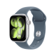 Apple Watch Series 11, 42 мм, Серебристый/Якорный синий, Sport Band