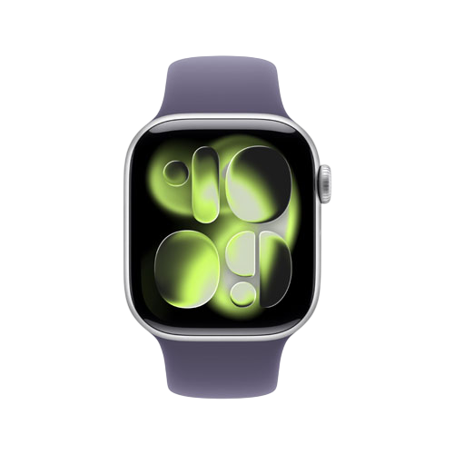 Apple Watch Series 11, 46 мм, Серебристый/Лиловый туман, Sport Band