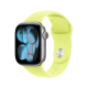 Apple Watch Series 11, 46 мм, Серый космос/Неоново-желтый, Sport Band