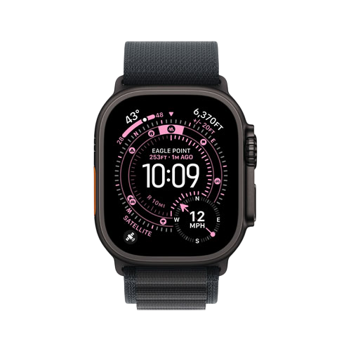 Apple Watch Ultra 3, 49 мм, Черный, Alpine Loop
