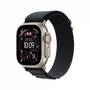 Apple Watch Ultra 3, 49 мм, Натуральный титан/Черный, Alpine Loop