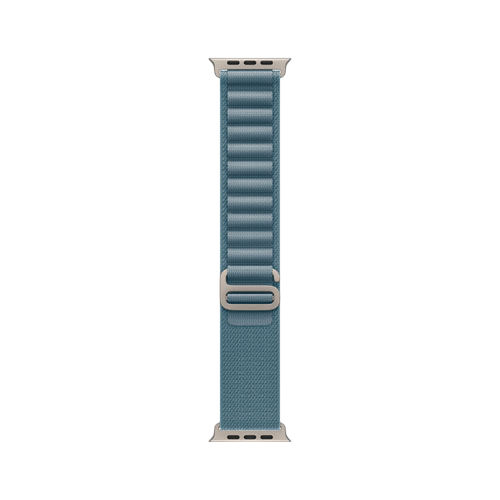 Apple Watch Ultra 3, 49 мм, Натуральный титан/Голубой, Alpine Loop