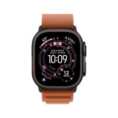 Apple Watch Ultra 3, 49 мм, Черный/Терракота, Alpine Loop