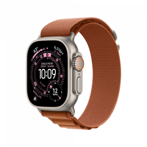 Apple Watch Ultra 3, 49 мм, Натуральный титан/Терракота, Alpine Loop
