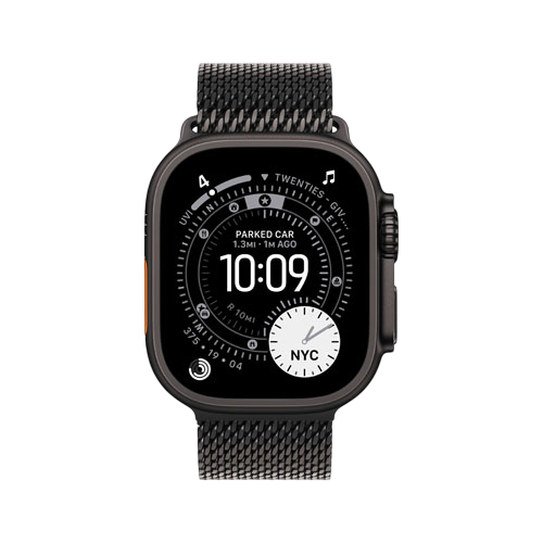 Apple Watch Ultra 3, 49 мм, Черный, Milanese Loop