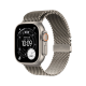 Apple Watch Ultra 3, 49 мм, Натуральный титан, Milanese Loop