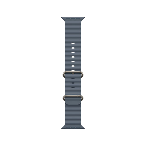 Apple Watch Ultra 3, 49 мм, Натуральный титан/Якорный синий, Ocean Band