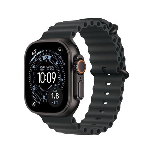Apple Watch Ultra 3, 49 мм, Черный, Ocean Band