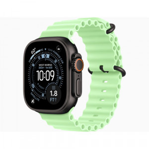 Apple Watch Ultra 3, 49 мм, Черный/Неоново-зеленый, Ocean Band