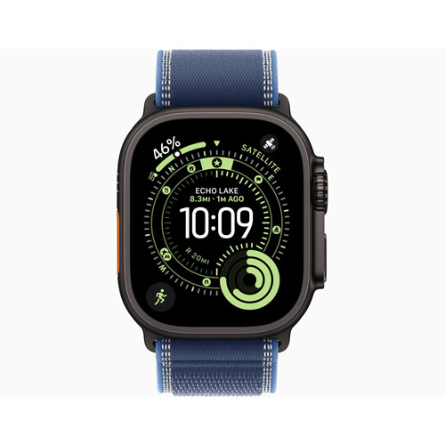 Apple Watch Ultra 3, 49 мм, Черный/Синий, Trail Loop