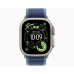 Apple Watch Ultra 3, 49 мм, Натуральный титан/Синий, Trail Loop
