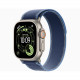 Apple Watch Ultra 3, 49 мм, Натуральный титан/Синий, Trail Loop