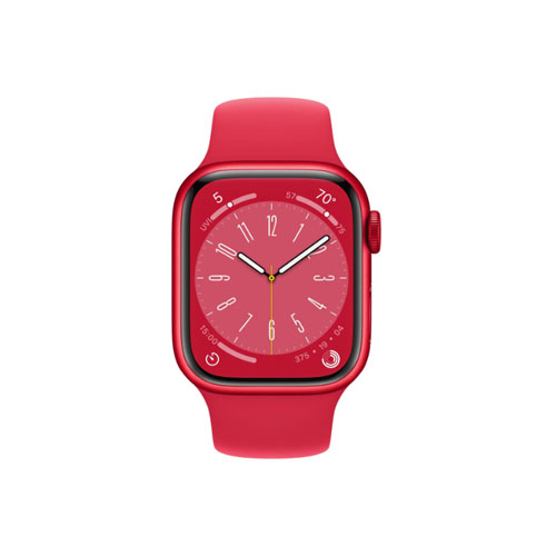 Apple Watch Series 8, 45 мм, Красный, Sport Band
