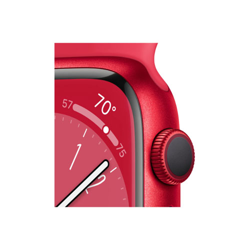 Apple Watch Series 8, 45 мм, Красный, Sport Band