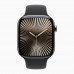 Apple Watch Series 10, 46 мм, M/L, Натуральный титан/Черный Sport Band