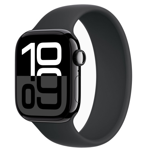 Apple Watch Series 10, 46 мм, Черный Силикон 