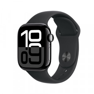 Apple Watch Series 10, 42 мм, S/M, Черный Sport Band