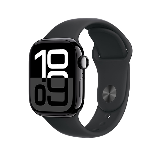 Apple Watch Series 10, 46 мм, M/L, Черный Sport Band