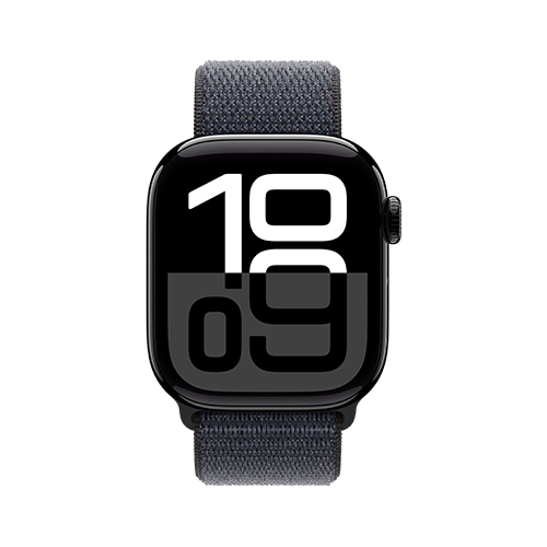 Apple Watch Series 10, 46 мм, Черный/Чернильный Sport Loop