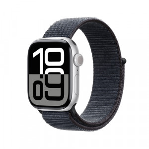 Apple Watch Series 10, 42 мм, Серебристый/Чернильный Sport Loop