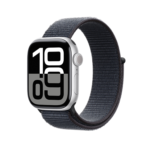 Apple Watch Series 10, 42 мм, Серебристый/Чернильный Sport Loop