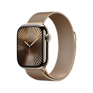 Apple Watch Series 10, 42 мм, Золотой титан Milanese Loop