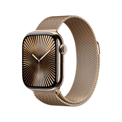 Apple Watch Series 10, 46 мм, Золотой титан Milanese Loop
