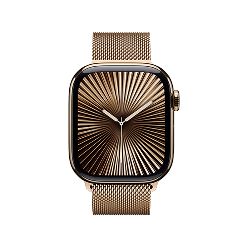 Apple Watch Series 10, 46 мм, Золотой титан Milanese Loop