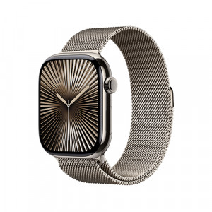 Apple Watch Series 10, 46 мм, M/L, Бежевый титан Milanese Loop