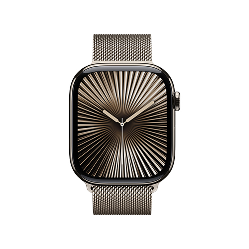 Apple Watch Series 10, 46 мм, M/L, Бежевый титан Milanese Loop