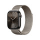 Apple Watch Series 10, 46 мм, M/L, Графитовый титан/Бежевый Milanese Loop