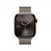 Apple Watch Series 10, 46 мм, M/L, Графитовый титан/Бежевый Milanese Loop