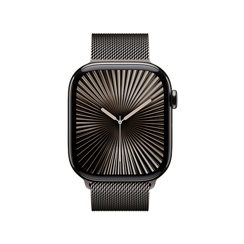 Apple Watch Series 10, 46 мм, M/L, Графитовый титан Milanese Loop