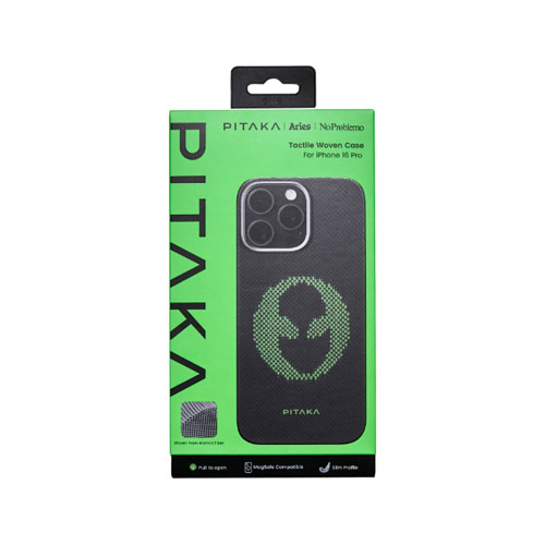 Pitaka Aries Tactile Woven Case Alien для iPhone 16 Pro