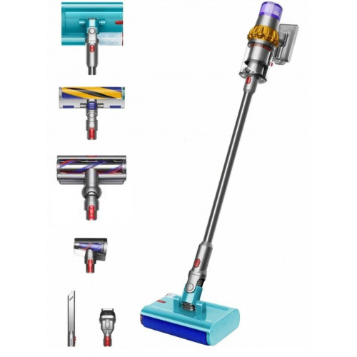 Пылесос Dyson V15s Slim Submarine Cleaner SV47, Желтый/Никель