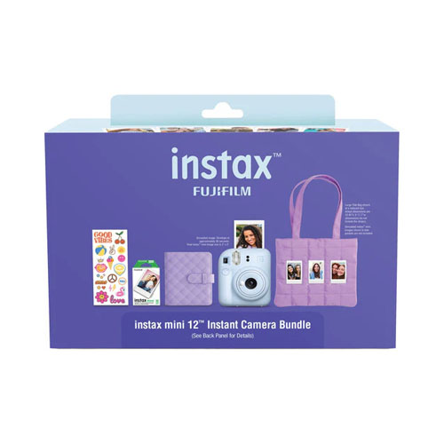 Фотоаппарат моментальной печати Fujifilm Instax Mini 12 Holiday Bundle, Голубой