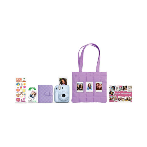 Фотоаппарат моментальной печати Fujifilm Instax Mini 12 Holiday Bundle, Голубой