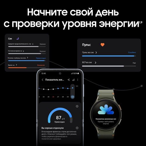 Samsung Galaxy Watch 7, 44 мм, Серебристый