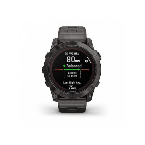 Умные часы Garmin Fenix 7X Pro Sapphire Solar, Титановый угольно-серый