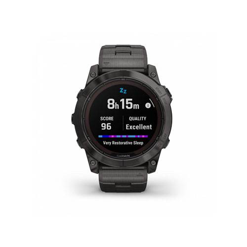 Умные часы Garmin Fenix 7X Pro Sapphire Solar, Титановый угольно-серый