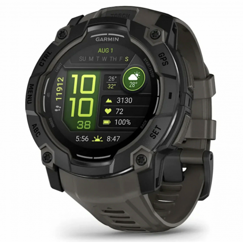 Умные часы Garmin Instinct 3 AMOLED, 50 мм, 010-03020-00,  Черный