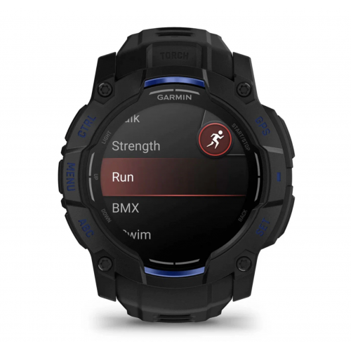 Умные часы Garmin Instinct 3 AMOLED, 50 мм, Черный/Синий