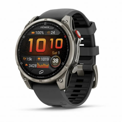 Умные часы Garmin Fenix 8 Pro Amoled Sapphire, 47 мм, Титан/Черный
