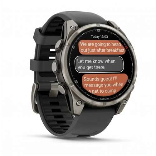 Умные часы Garmin Fenix 8 Pro Amoled Sapphire, 47 мм, Титан/Черный