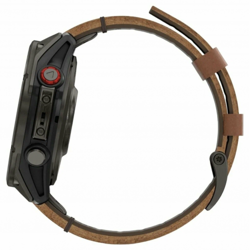 Умные часы Garmin Fenix 8 Pro Amoled Sapphire, 51 мм, Черный/Коричневый