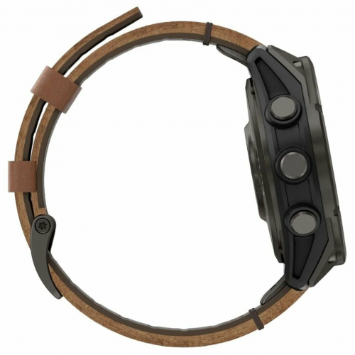 Умные часы Garmin Fenix 8 Pro Amoled Sapphire, 51 мм, Черный/Коричневый